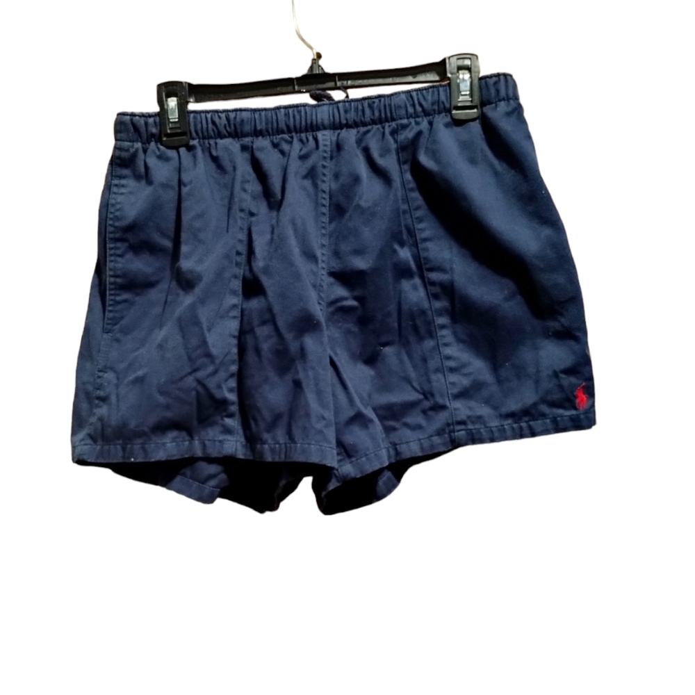 •Polo by Ralph Lauren navy blue Vintage 90s   logo Relaxed Shorts Girl Medium